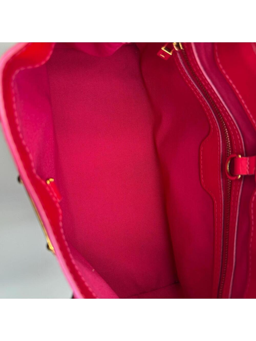 Louis Vuitton Monogram Vernis Wilshire Boulevard Tote PM Hot Pink Patent Leather - Picture 10 of 11